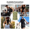 thumbnail image 7 of Fuzoiu Shiba Inu Dog And Flower Print Men's Sleeveless T-shirt,Sleeveless Tee Shirts,Quick-Dry Athletic Tank Top for Gym, Running, Sports & Outdoor Activities-Small, 7 of 7