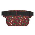 thumbnail image 3 of Fotbe Dinosaur Christmas Cangurera Cuadrada con Estampado de Doble Capa, Bolsa de Cintura Ajustable Mini para Hombres y Mujeres, 3 of 9