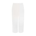 thumbnail image 3 of RUTAYY Women's Pants Comfortable Solid Color High Waist Straight Wide Leg with Pocket Casual Everyday Wear Trendy Travel Trousers, 3 of 5
