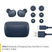 Jabra Elite 3 True Wireless Earbuds, Noise Cancelling, Navy