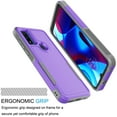 thumbnail image 2 of Tiflook For Motorola Moto G Pure/Moto G Power 2022 Case [Military Grade Drop Tested] Non Slip Textured Dual Layer Protective Hard Cover - Purple, 2 of 6