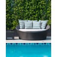 thumbnail image 2 of Waterproof Outdoor Throw Pillows with Inserts 16"x16", Blue Striped Soft Decorative Pillowcases for Couch Bedroom, Rustic Farmhouse Stripes Pillow Covers for Sofa Living Room, 2 of 8