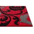 thumbnail image 3 of Infinity Home 600604 Tapis de Zone Rubis Fleur de Lis 3 Pi. 11 Po. x 5 Pi. 3 Po. - Rouge, 3 of 5