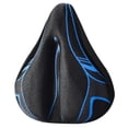 thumbnail image 4 of Cojín protector de repuesto para asiento de bicicleta, ancho, suave y antideslizante, funda para sillín de bicicleta de carretera. Negro Azul, 4 of 8