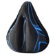 thumbnail image 5 of Cojín para asiento de bicicleta, funda para cojín de asiento de bicicleta, amortiguación suave, sillín de bicicleta Negro Azul, 5 of 9