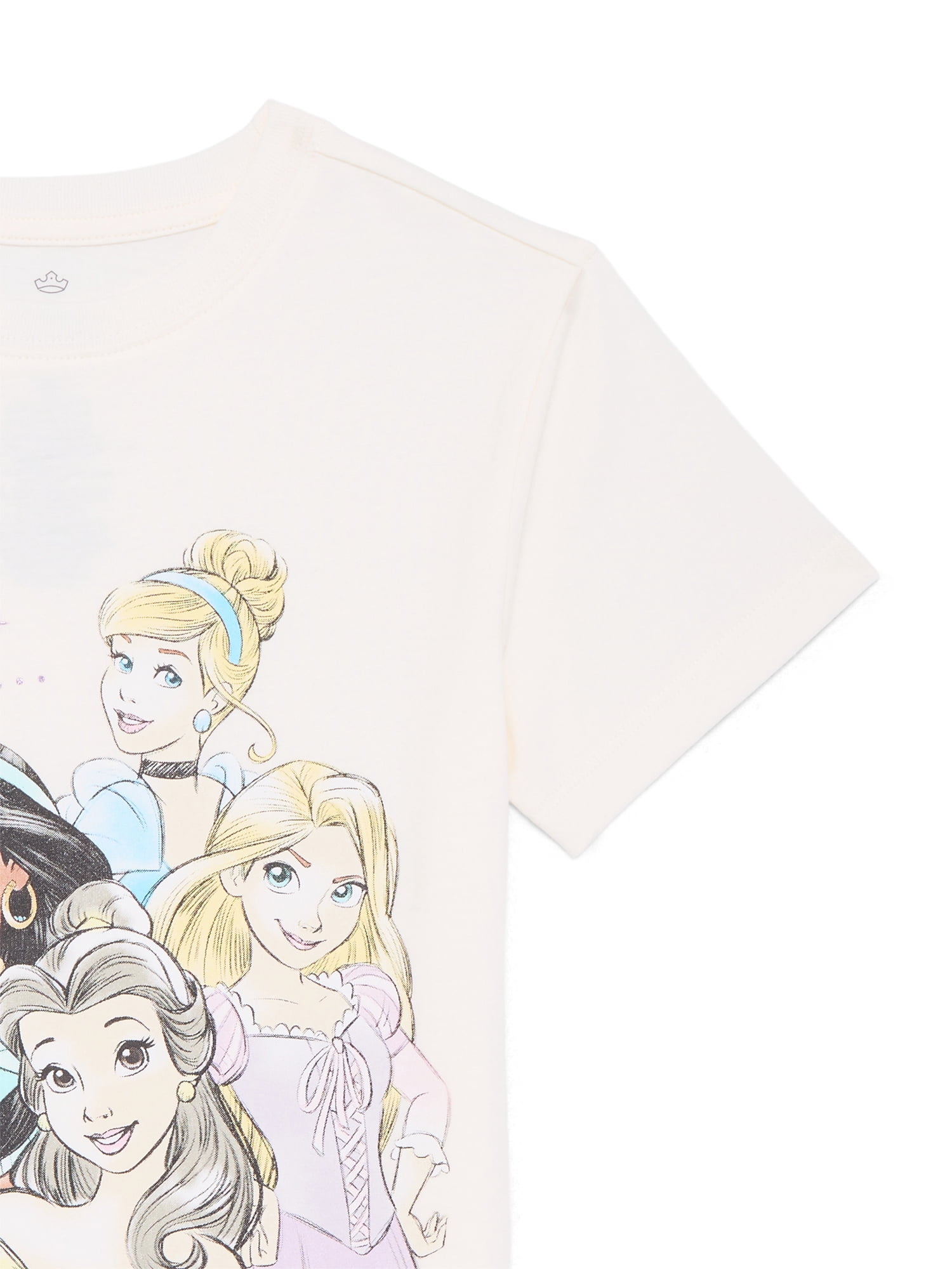 Disney Princesses Girls Short Sleeve Graphic T-Shirt, Sizes 4-16