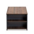 thumbnail image 3 of Baxton Studio Thornton Brown and Grey Finished Wood Storage Coffee Table, 3 of 7