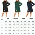 thumbnail image 2 of SWQZVT Long Sleeve dress for Women Wedding Guest Semi Formal Dresses for Ladies Boho Chiffon Dress Polka Dot Cocktail Navy Blue Pom Pom Dress, 2 of 6