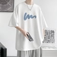 thumbnail image 4 of Men‘s Cotton Oversized T-shirt Loose Tops Tshirts For Clothing Breathable Casual Pattern Short Sleeve Tees Streetwear Recommend, 4 of 6