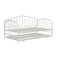 thumbnail image 3 of Novogratz Bushwick Metal Daybed & Trundle, Twin, Off White, 3 of 16