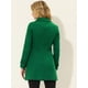 thumbnail image 4 of Abrigo Largo De Invierno Con Cuello Peter Pan Para Mujer Verde Solido L, 4 of 5