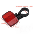 thumbnail image 6 of Bike Front Rear Reflectors Kit Plastic Seatpost Reflector For Scooter And Bike, 6 of 8
