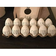 Rae Dunn Inspired Easter Decals, egg decals, farmhouse easter decorations, hip, hop, nest, happy, spring, chirp, bunny, nest, peeps. easter