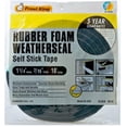 thumbnail image 1 of Thermwell R516H 1.25 x 0.44 in. Black Foam Weather-Strip Tape, 1 of 2