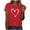 Red, variant on Women's Valentine's Day Printed Crew Neck Short Sleeve T-Shirt Top Graphic Tees