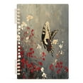 thumbnail image 2 of WOBOGO Black and White Butterfly Notebook College Horizontal Grid Paper Ink Spill Resistant Water Resistant Cover 8.3x5.7x0.4in, 2 of 8