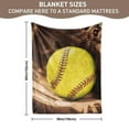 thumbnail image 2 of Softball Blanket Softball Gift for Teens, Flannel Soft Warm Plush Sport Throw Blanket for Girls Boys Kids Teen Softball Lovers All Season Couch Sofa Bed Living Room Home Decor(30"x40"), 2 of 7