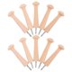 thumbnail image 2 of 10pcs Wood Wall Hooks: 3.8in Decorative Pegs Hanger - Natural Unfinished Hooks for Coats Hats & Towels - Farmhouse Entryway & Bathroom Organizer, 2 of 3