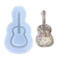 thumbnail image 1 of Silicone Resin Mold Guitar Epoxy Casting Mold For Diy Pendant Jewelry Making, 1 of 5