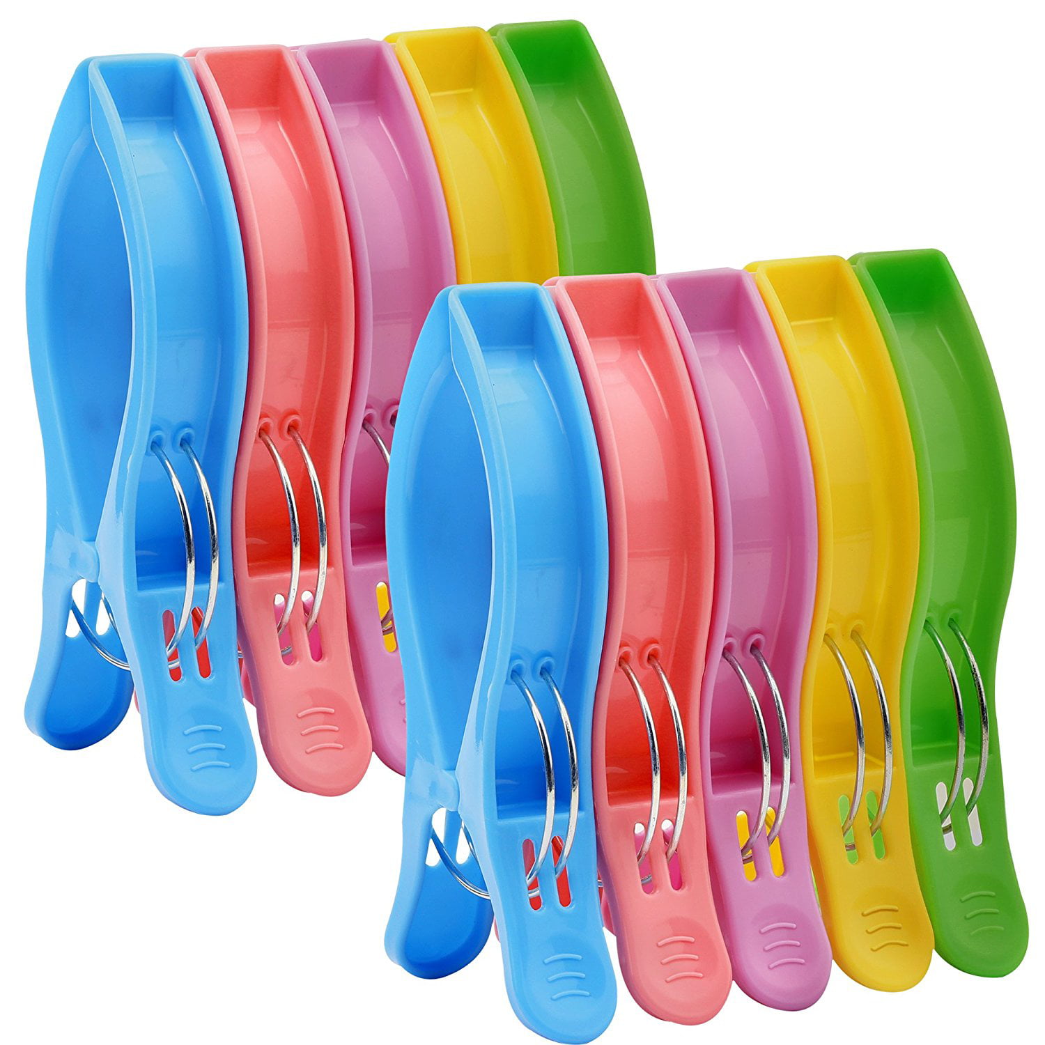 Plastic Strong Beach Towel Clips Fun Bright Colors Keep Your Towel Blowing Away