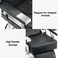 thumbnail image 3 of BarberPub Heavy Duty Recline Barber Chair All Purpose Hydraulic Salon Chairfor Hair Stylist Spa Beauty Shampoo Black 2801, 3 of 10