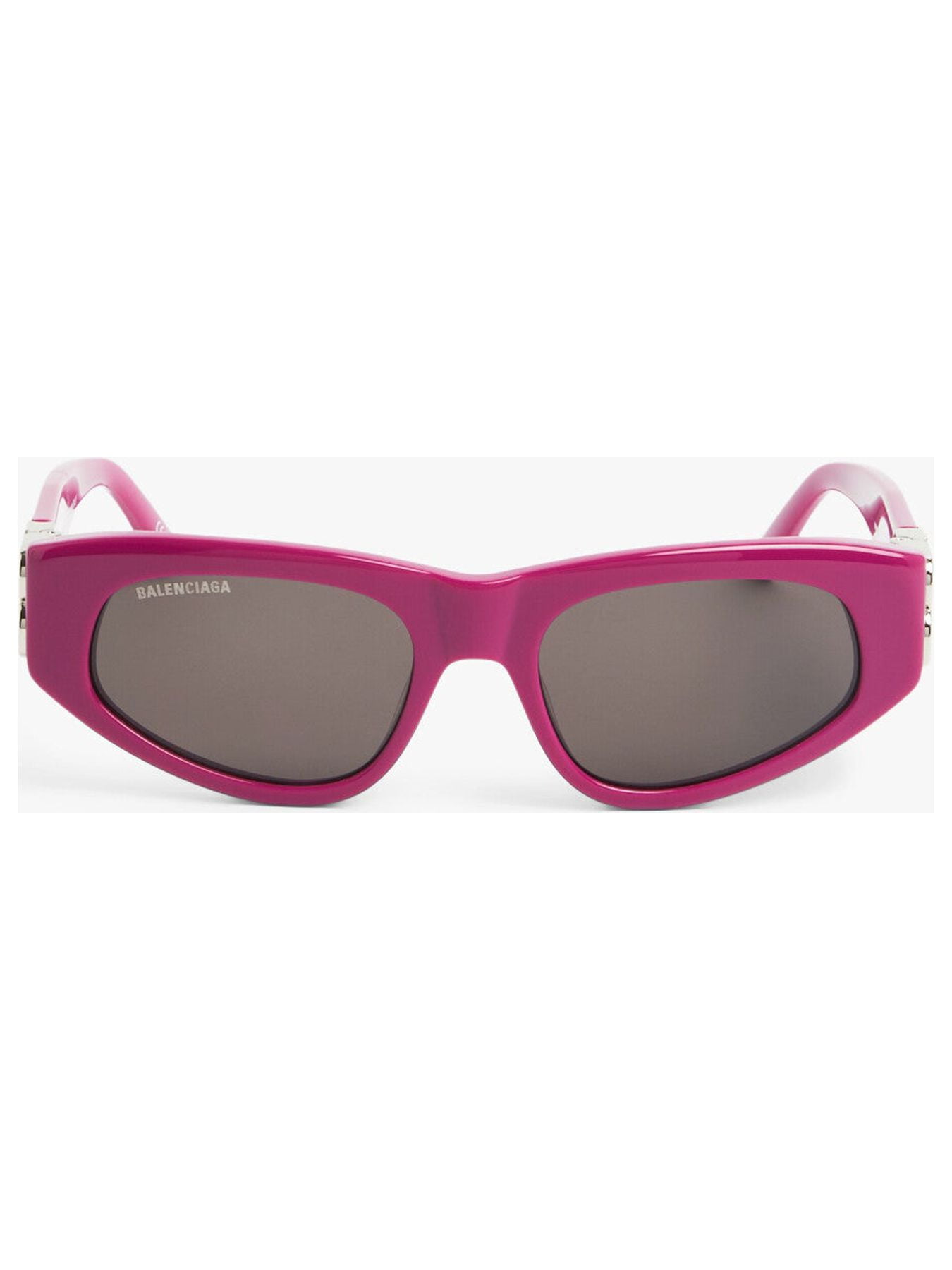 サングラス BALENCIAGA Woman Sunglasses Fuchsia BB0095S 017 BALENCIAGA BB0095S 017 Fuchsia/Grey 53-19-135 Sunglasses New