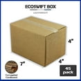 thumbnail image 4 of EcoSwift Brand Premium 7x4x4 Cardboard Boxes Mailing Packing Shipping Box Corrugated Carton 23 ECT, 7"x4"x4", Brown, 45-Pack, 4 of 5
