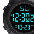 thumbnail image 4 of CUITING Montres-Bracelets pour Hommes Montre Étanche Montre Numérique Hommes Affichage Led Fonction Résistante aux Rayures Montre Tactique Verte, 4 of 4
