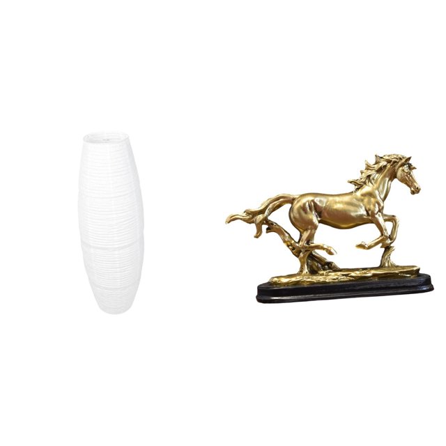 Cubierta de lámpara de pie,Lámpara de pie con pantalla de papel de arroz,lámpara decorativa,Pantalla de lámpara de pie Accesorios de iluminación Clásicos,Figura de caballo,Escultura de