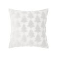 thumbnail image 2 of Puntoco Funda de almohada navideña con copos de nieve y árbol de Navidad bordados para sofá, decoración de fiesta para habitación de invitados, 2 of 5