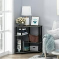 thumbnail image 2 of Pemberly Row Turn-N-Tube Wood Space Saving Corner Desk in Oak Gray/Black, 2 of 6