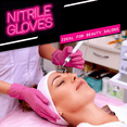 thumbnail image 5 of Guantes desechables de nitrilo fucsia, color rosa, 20/50/100 Uds., guantes de limpieza sin látex en polvo para belleza, tinte para el cabello, esteticista, salón de uñas, 5 of 5