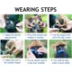thumbnail image 3 of Bozales ajustables antimordeduras y ladridos para perros, de cuero, negros y marrones, S/M/L/XL 4 tamaños para perros grandes y pequeños (negro, M), 3 of 4