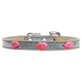 thumbnail image 6 of Dog, Puppy  Pet Widget Ice Cream Collar, "Pink Glitter Lips", 6 of 8