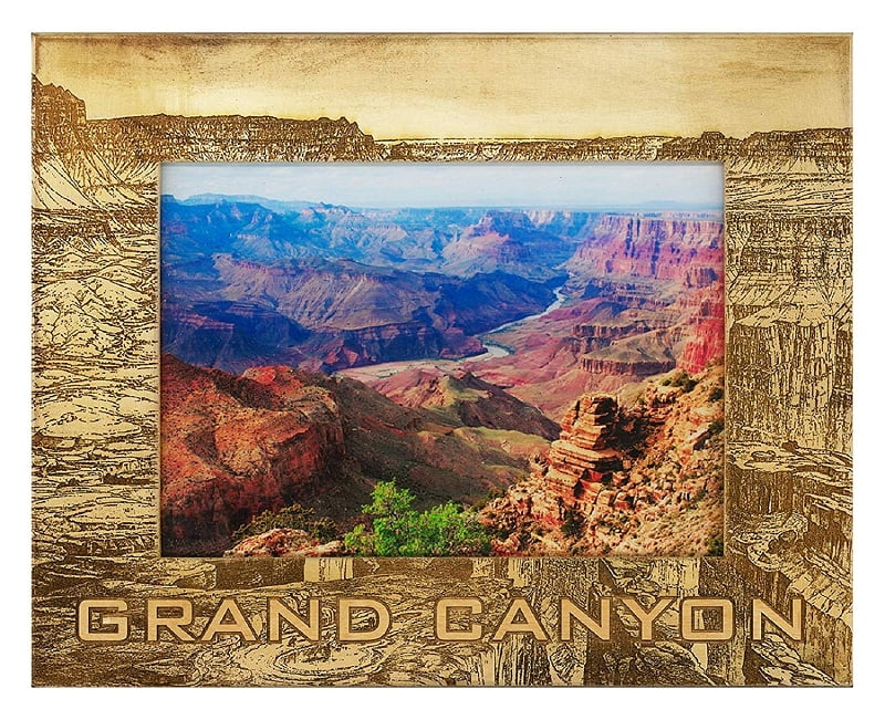 Grand Canyon Laser Engraved Wood Picture Frame 5 x 7 