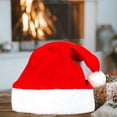 thumbnail image 4 of 1 Uds. Gorro de Noel con lindo pompón Santa Claus gorros de Navidad para niños adultos muñeco de nieve, 4 of 6