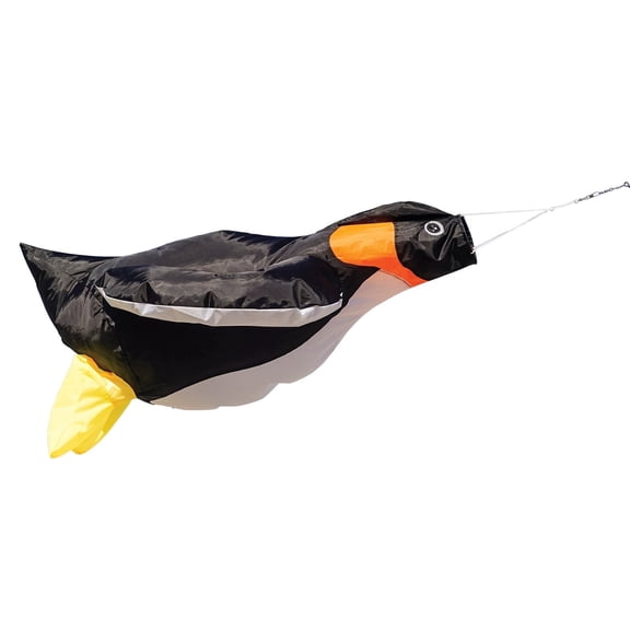 In the Breeze 5252 — Penguin Big Breeze Windsock™ — Large, 3D Beach Windsock for Yards, Gardens, Patios