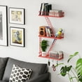 thumbnail image 3 of Fire Escape Wall Shelf Red, Fire Escape Ladder 3 Story Shelf Wall Storage, New York Inspired Cool Bookshelf Metal Shelves, New York Action Figurine Display Shelf for Bathroom, Living Room, 3 of 6