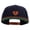 Navy Red, variant on Mini Broken Heart Patched Classic Snapback Wool Blend 2 Tone Cap - Black Purple OSFM