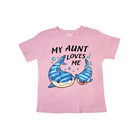 

Inktastic My Aunt Loves Me- Whale Shark Gift Toddler Boy or Toddler Girl T-Shirt