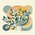 thumbnail image 4 of Ambesonne Eucalyptus Leaves Duvet Cover Set, Geometric Nature, King, Orange Dark Sea Green, 4 of 5