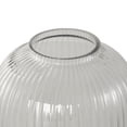 thumbnail image 5 of DecMode 12" Ribbed Glass Vase, 5 of 13