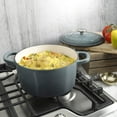 thumbnail image 7 of Crock-Pot 5 Quart Round Enamel Cast Iron Covered Dutch Oven Cooker, Slate Gray, 7 of 7