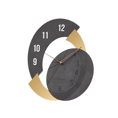 Nordic Luxury Home Clock Living Room Personalized Creativity Modern Simplicity Fashion Wall Decoration Art, 48x60cm