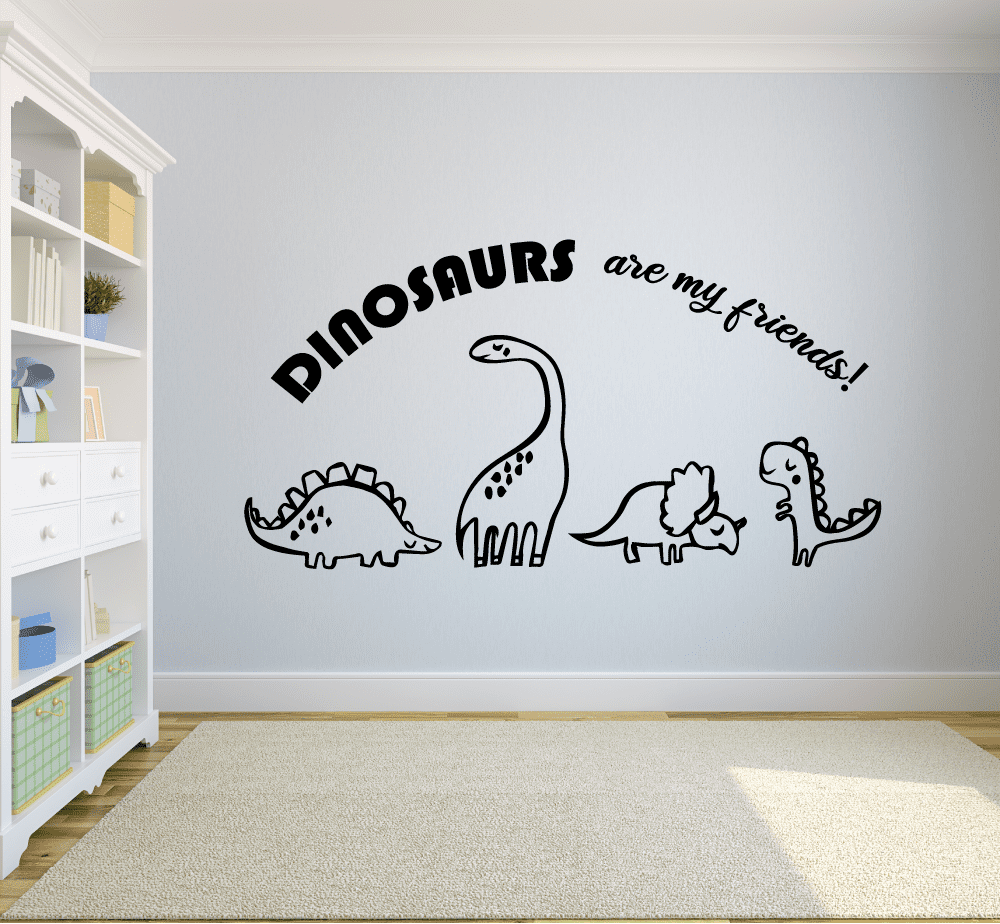 Kids 10Pcs Dinosaur Animals Mirror Wall Sticker Decals Art Nursery Bedroom Decor