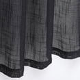 thumbnail image 3 of Diamond Home Linen Textured Semi-Sheer Kitchen Curtains, 27” x 24” (2 Panels), 3 of 3