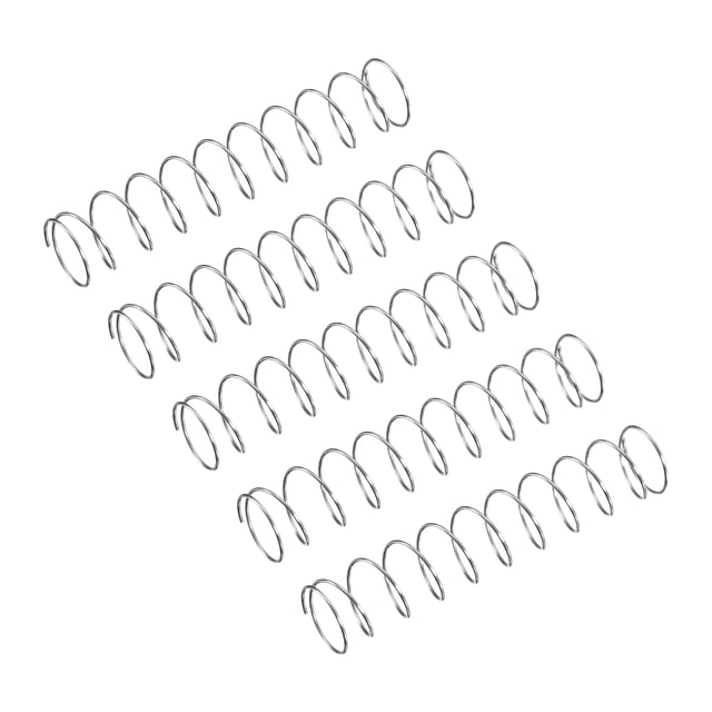 Unique Bargains Compression Spring, 5 Pack 304 Stainless Steel, 8mm OD, 0.4mm Wire, 40mm Length