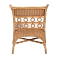 thumbnail image 4 of Pemberly Row Light Honey Rattan Arm Chair with Braided Detailing, 4 of 10