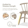 thumbnail image 5 of Furniture of America Rusenta Spindle Back Solid Wood Side Chairs, Set of 2, Natural Oak, 5 of 11