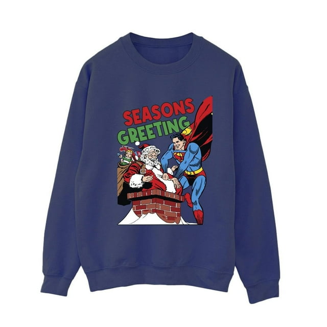 DC Comics Chandail en Molleton Femme Superman Père Noël Comic
